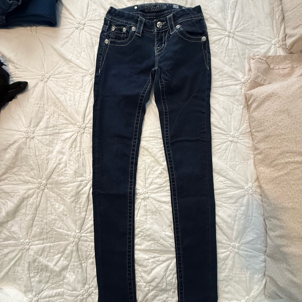 Miss Me Women's Deep Indigo Skinny Jeans